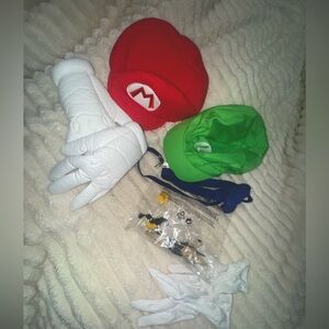 Worn one time only Mario and Luigi costumes